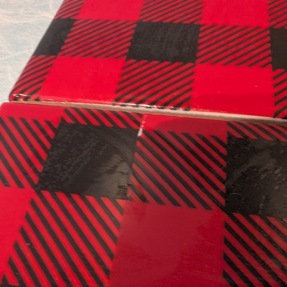 Red and Black Plaid Coasters - Picture 2 of 4